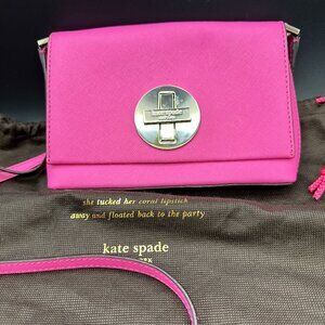 Kate Spade Sally Newbury Lane Crossbody Leather Bag Pink